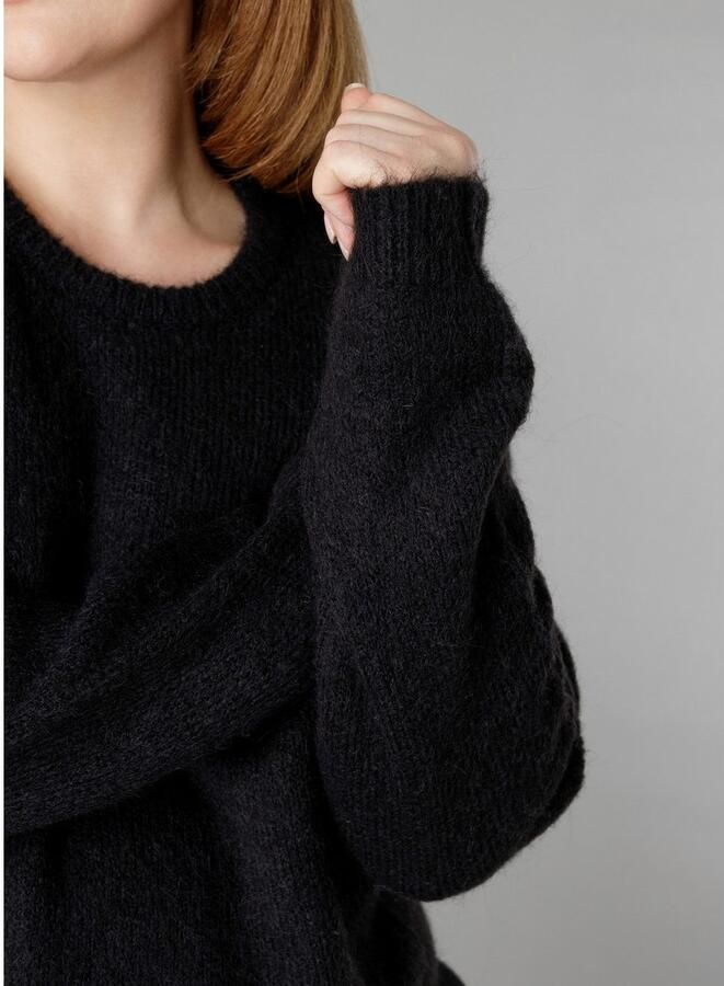 Base Level Curvy Gebreide trui Yanara met wol en elastaan - Foto 6