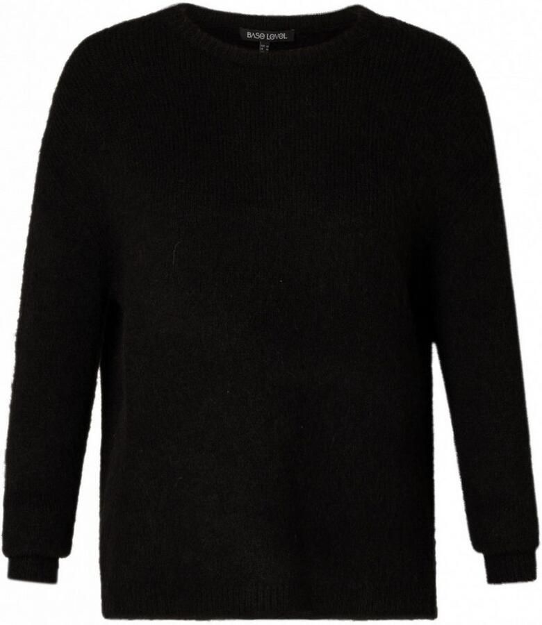 Base Level Curvy Gebreide trui Yanara met wol en elastaan - Foto 3
