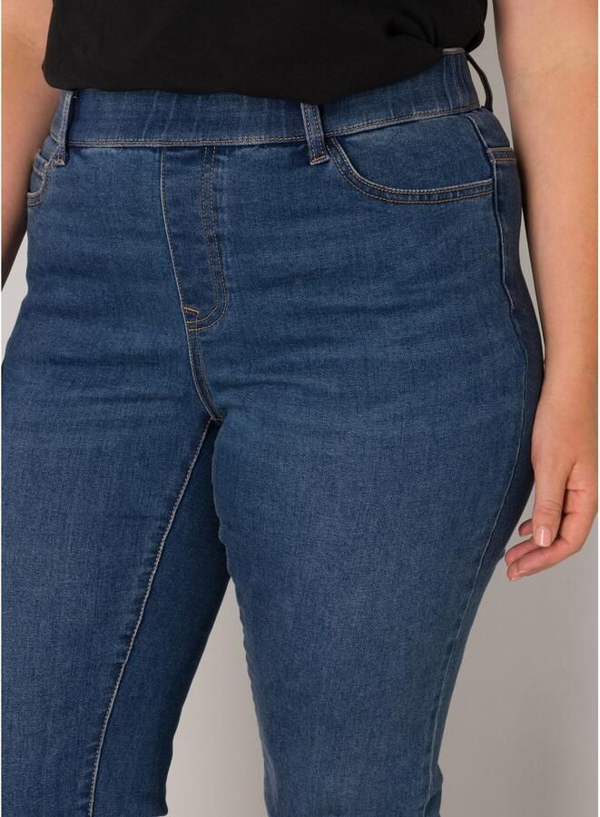 Base Level Curvy Jeggings in grote maten met elastiek en stretch - Foto 2