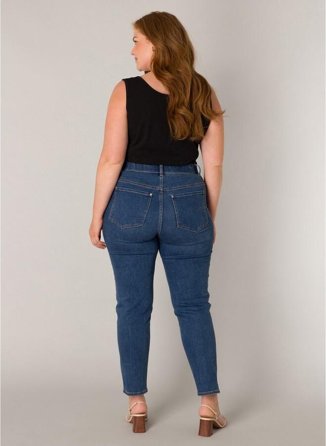 Base Level Curvy Jeggings in grote maten met elastiek en stretch - Foto 5