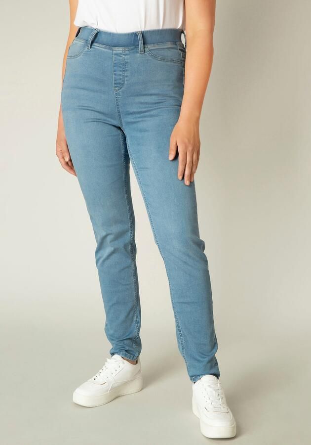 Base Level Curvy Jeggings TESSA met gesuggereerde insteekzakken en stretchpercentage - Foto 6