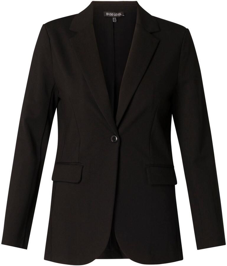 Base Level Curvy Jerseyblazer met zakkleppen - Foto 2