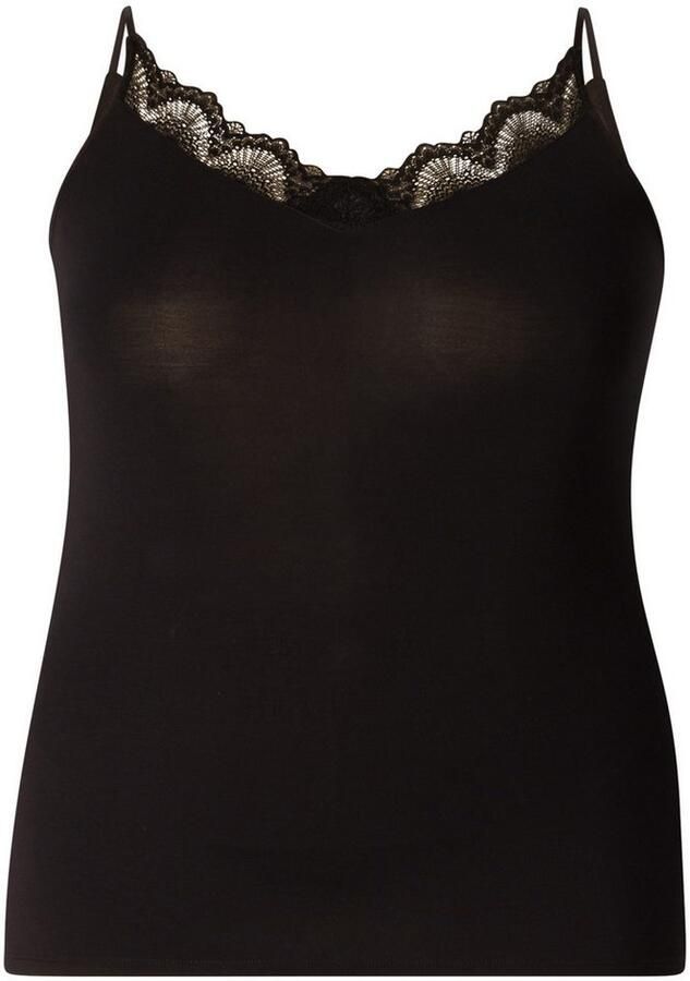 Base Level Curvy Kanten top met spaghettibandjes - Foto 4