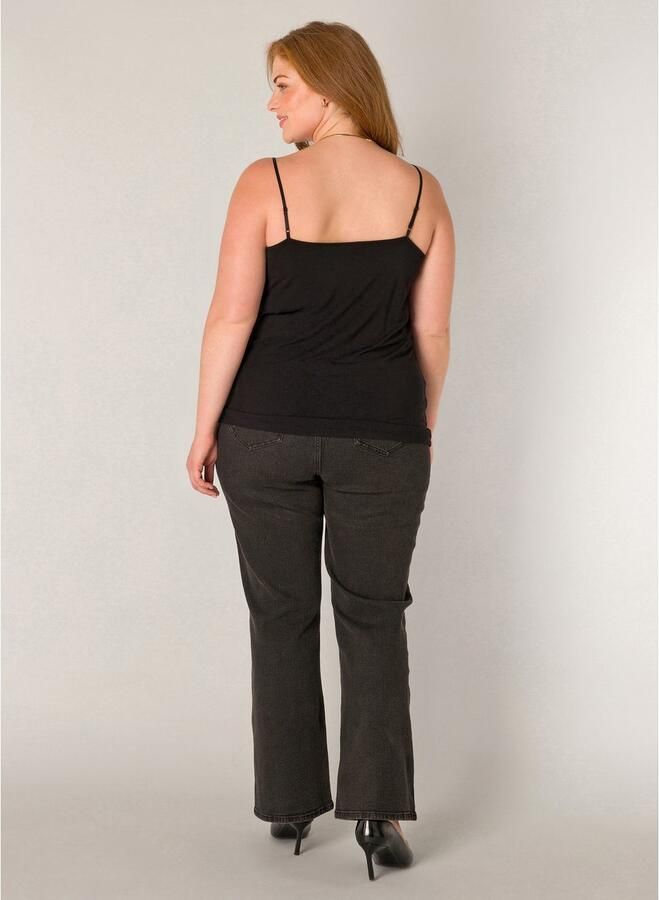 Base Level Curvy Kanten top met spaghettibandjes - Foto 3