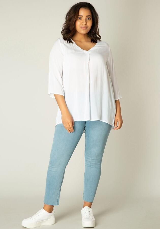 Base Level Curvy Klassieke blouse met v-hals - Foto 4