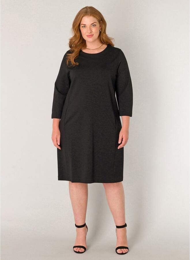 Base Level Curvy Kokerjurk Addy in vormvast viscosemix - Foto 2