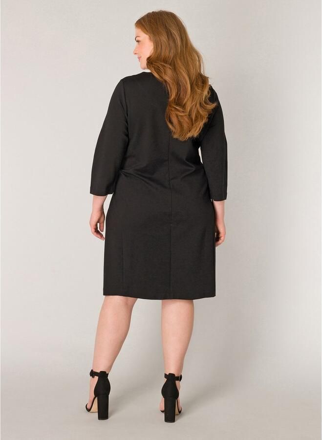 Base Level Curvy Kokerjurk Addy in vormvast viscosemix - Foto 3