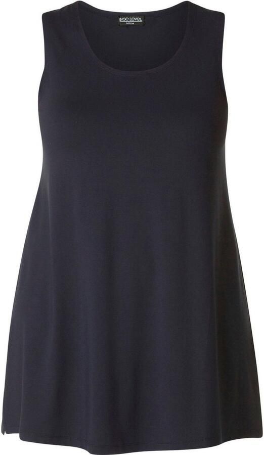 Base Level Curvy Lang shirt Abbigale mouwloos aan de zijkanten gesplitst - Foto 7