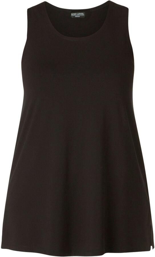 Base Level Curvy Lang shirt Abbigale mouwloos aan de zijkanten gesplitst - Foto 7