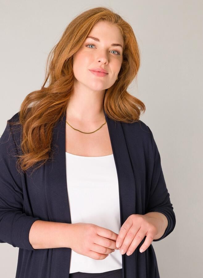 Base Level Curvy Lang vest Ayla Long Ruimvallende zachte tricotkwaliteit - Foto 7