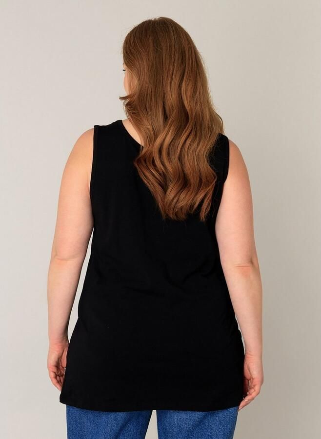 Base Level Curvy Lange top met wijde ronde hals - Foto 3