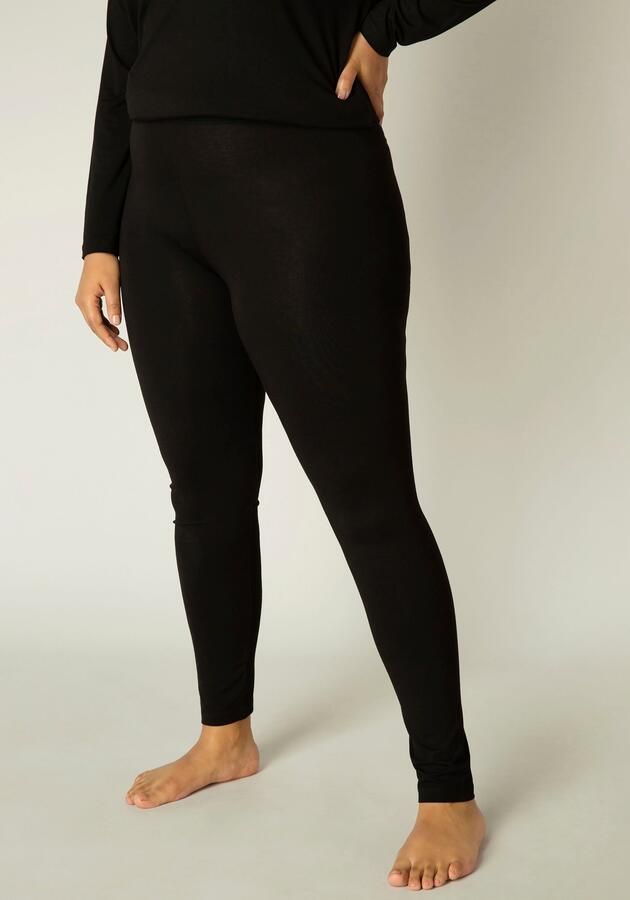 Base Level Curvy skinny legging Andrea zwart - Foto 4