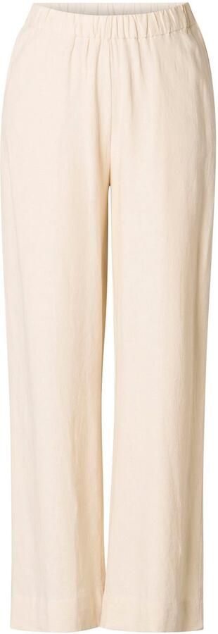 Base Level Curvy Linnen broek Yula Zomerbroek linnen-viscosemix met elastische tailleband - Foto 9