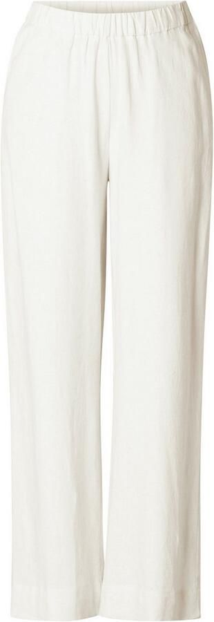 Base Level Curvy Linnen broek Yula Zomerbroek linnen-viscosemix met elastische tailleband - Foto 5