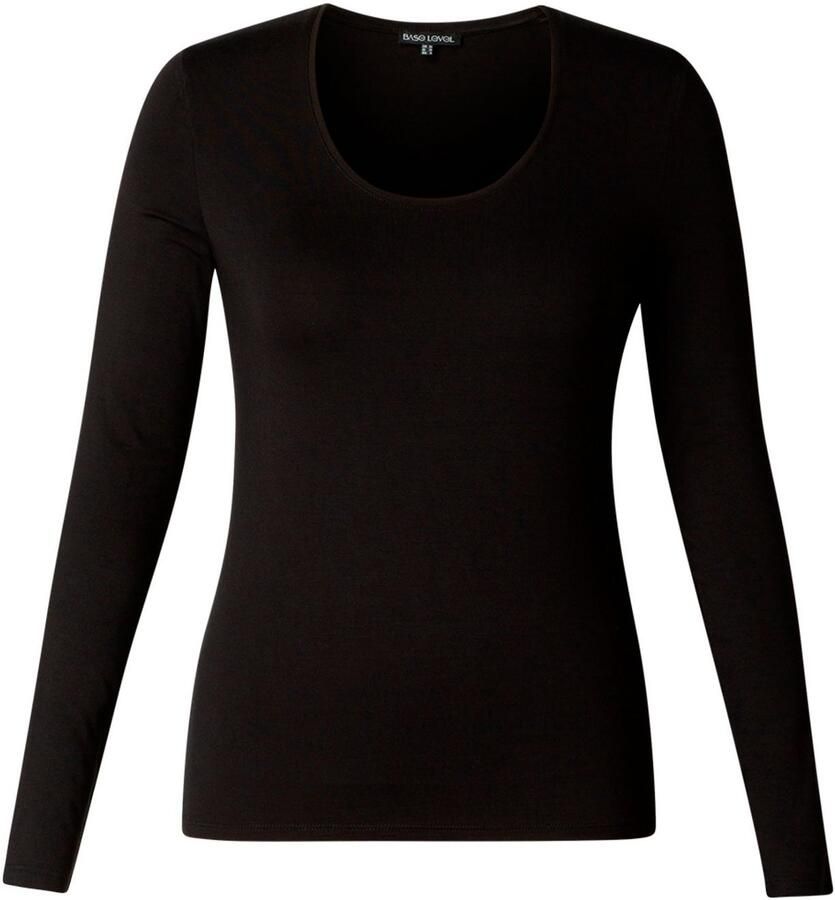 Base Level Curvy Shirt met lange mouwen met een ronde hals - Foto 2
