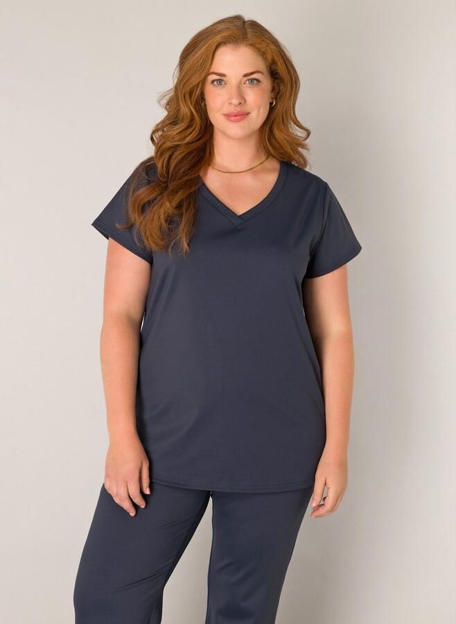 Base Level Curvy Shirt met V-hals Lilly met stretch - Foto 6