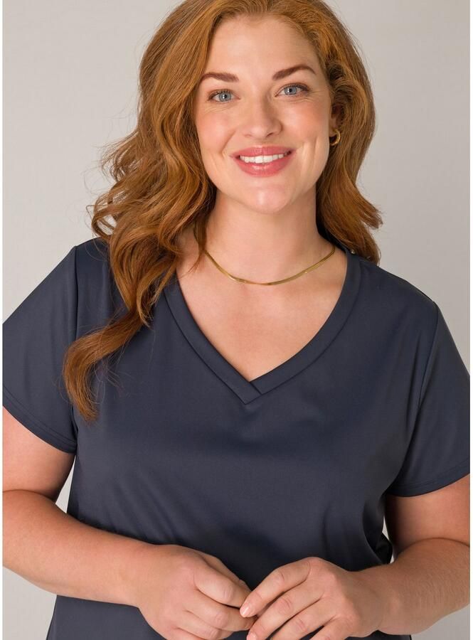 Base Level Curvy Shirt met V-hals Lilly met stretch - Foto 2