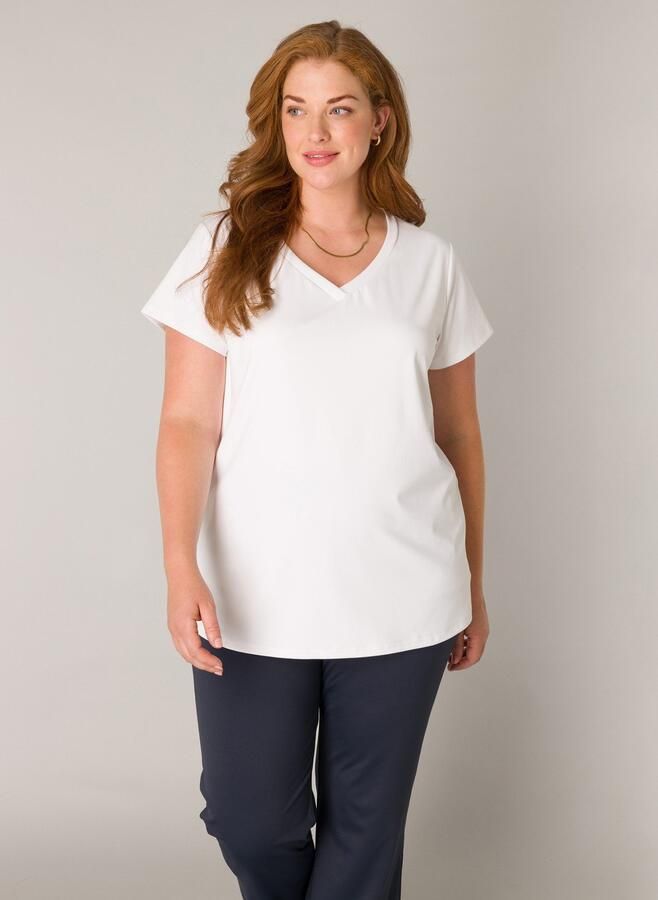 Base Level Curvy Shirt met V-hals Lilly met stretch - Foto 6