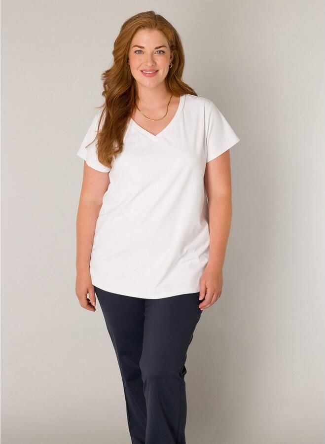 Base Level Curvy Shirt met V-hals Lilly met stretch - Foto 4