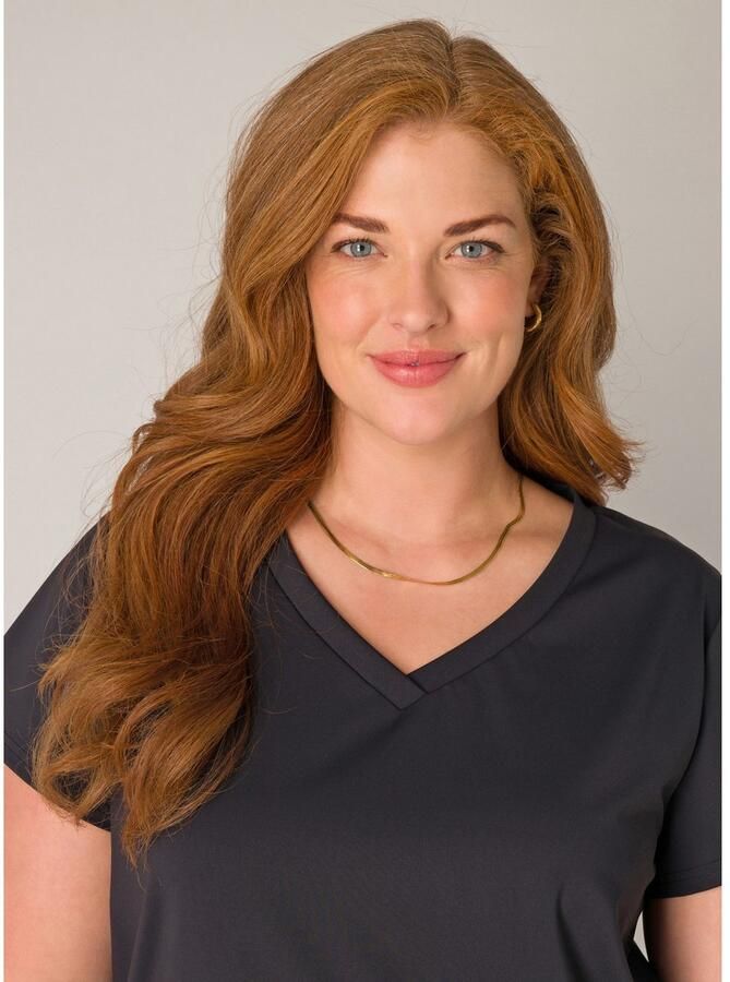 Base Level Curvy Shirt met V-hals Lilly met stretch - Foto 4