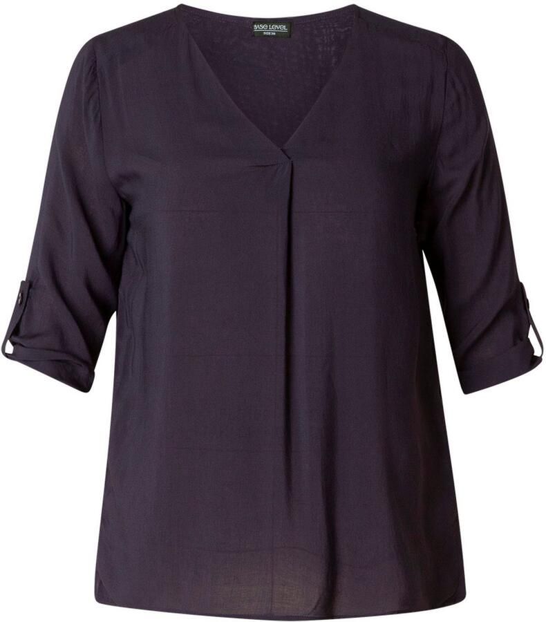 Base Level Curvy Shirtblouse Yanina met v-hals - Foto 8