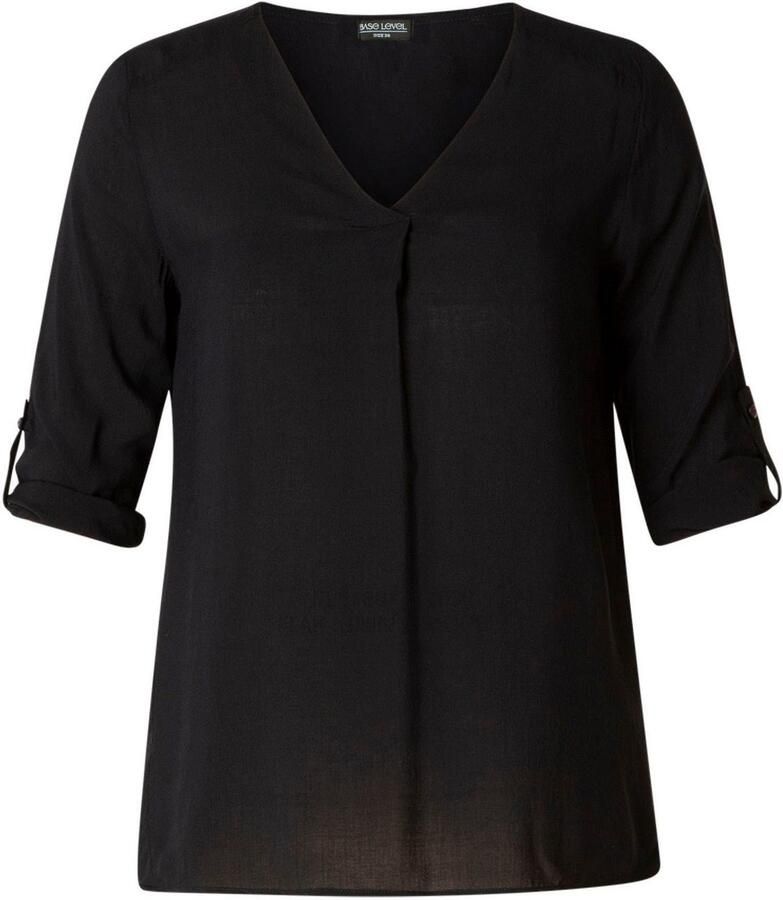 Base Level Curvy Shirtblouse Yanina met v-hals - Foto 2