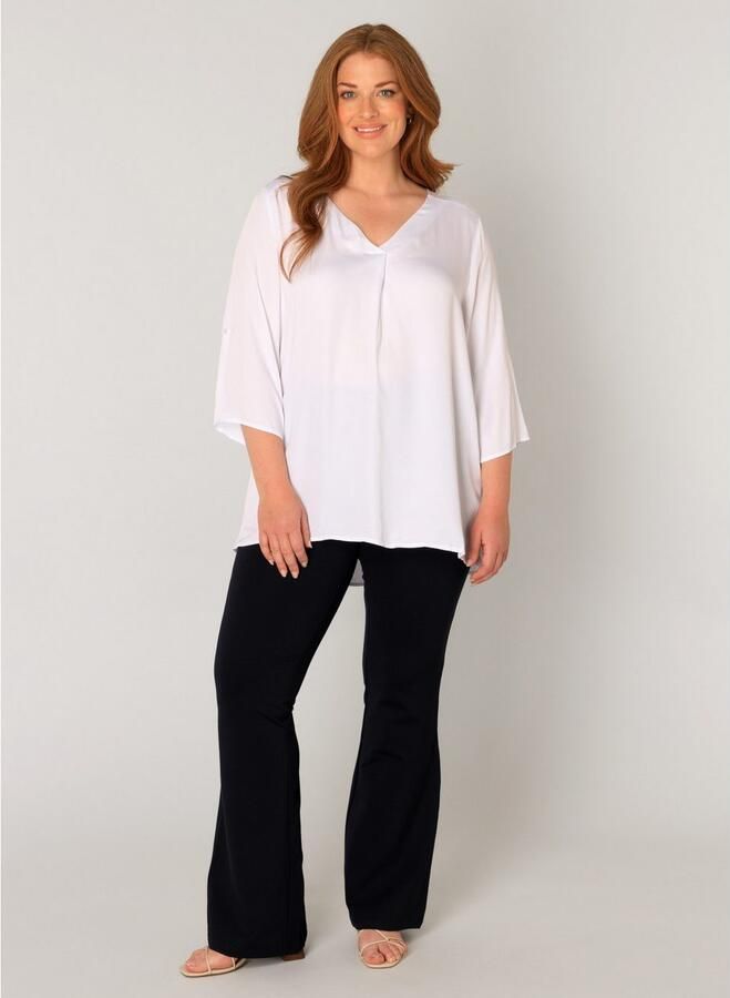 Base Level Curvy Shirtblouse Yanina met v-hals - Foto 4