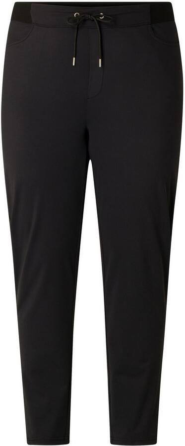 Base Level Curvy Stoffen broek Liana Zomerbroek met stretch en trekkoord in jeggings-stijl - Foto 4