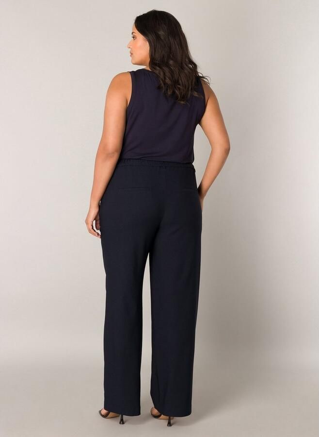 Base Level Curvy Stoffen broek Zomerbroek met uitlopende pijpen en viscose - Foto 2