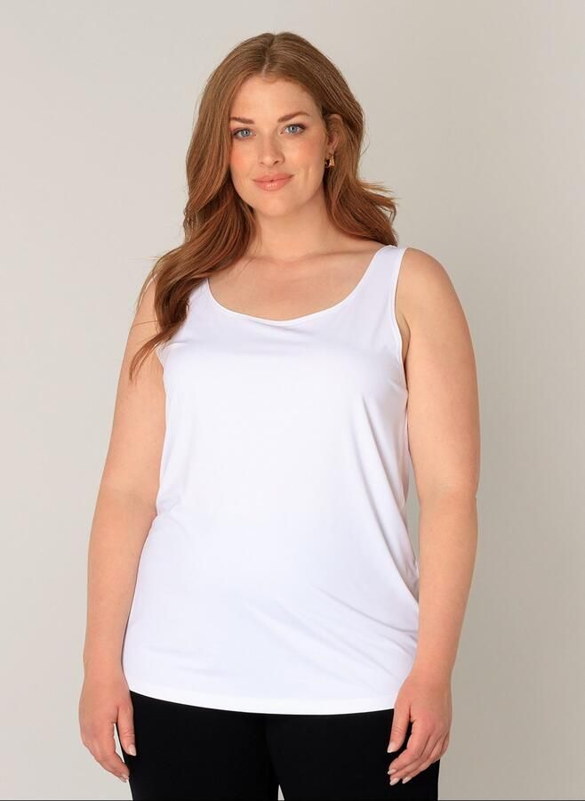 Base Level Curvy Tanktop Style YANNE in strakke look effen - Foto 5