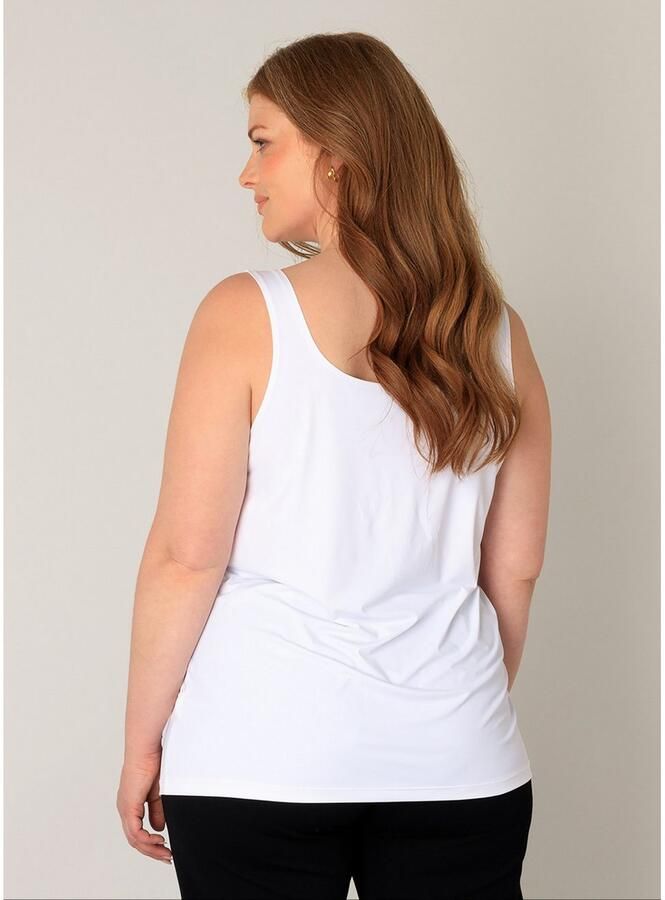 Base Level Curvy Tanktop Style YANNE in strakke look effen - Foto 3