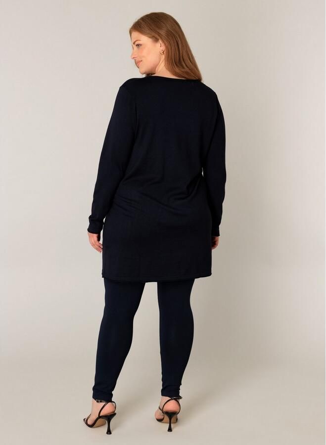 Base Level Curvy Trui met V-hals BAS-ANINE-LONG Fijntricotkwaliteit - Foto 4