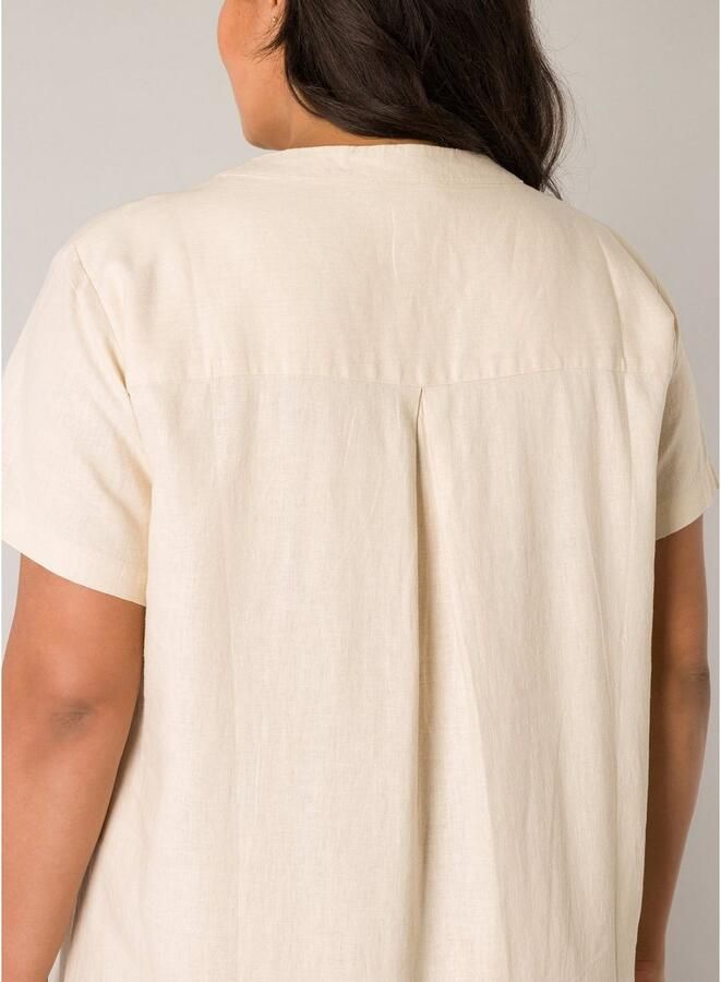 Base Level Curvy Tuniekjurk Yacinthe Zomerjurk met linnen - Foto 2