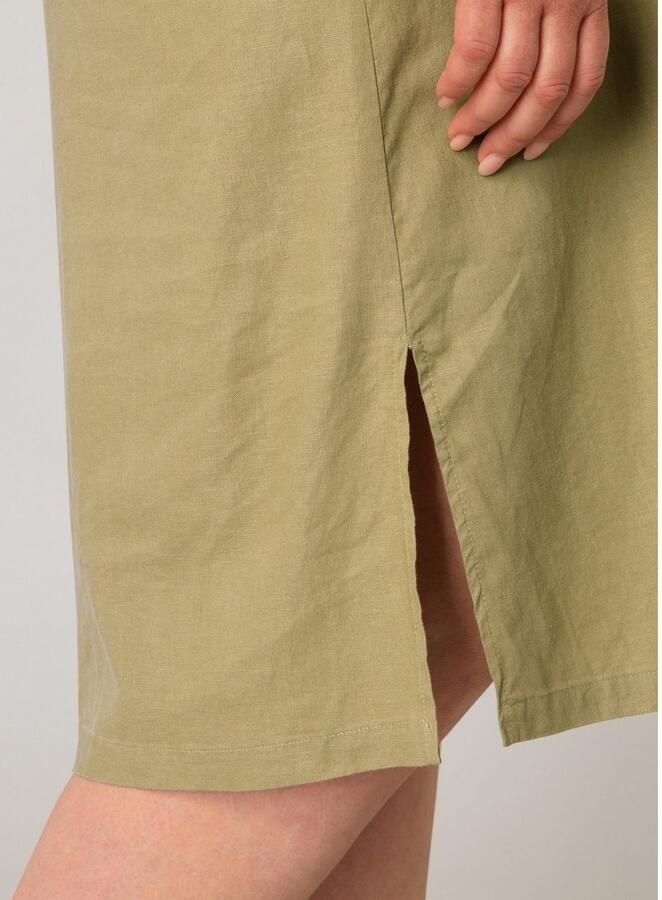Base Level Curvy Tuniekjurk Yacinthe Zomerjurk met linnen - Foto 2