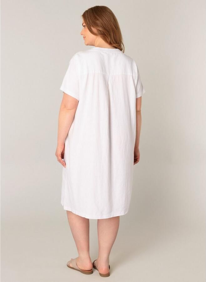 Base Level Curvy Tuniekjurk Yacinthe Zomerjurk met linnen - Foto 5