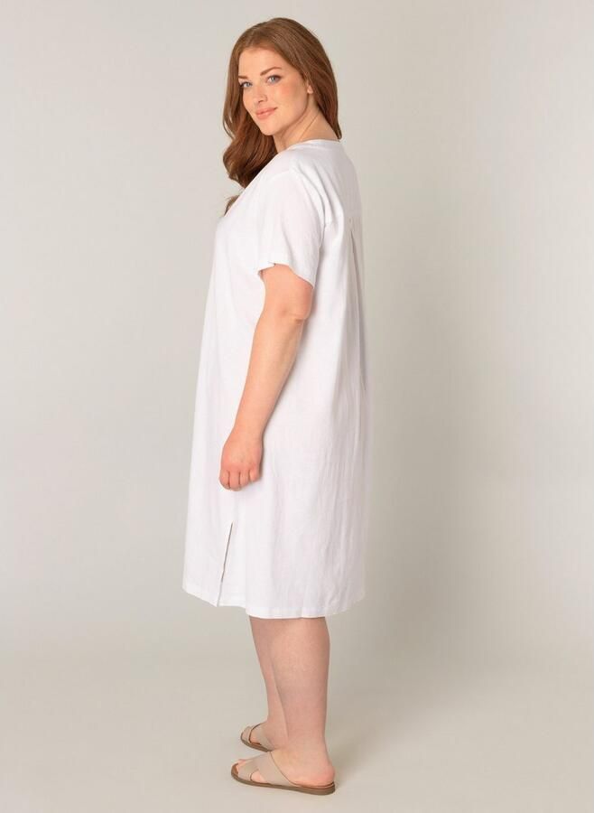 Base Level Curvy Tuniekjurk Yacinthe Zomerjurk met linnen - Foto 6