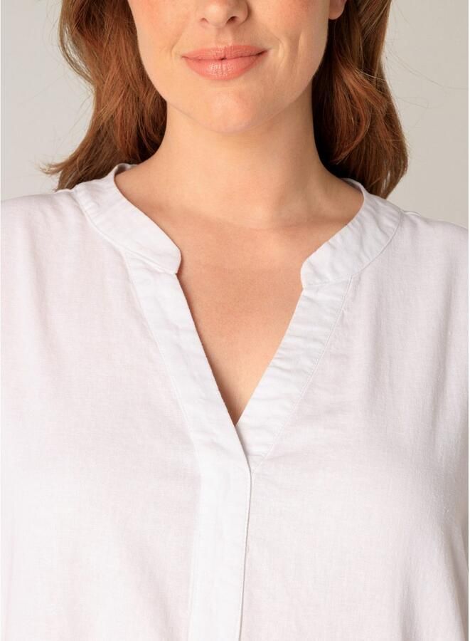 Base Level Curvy Tuniekjurk Yacinthe Zomerjurk met linnen - Foto 3