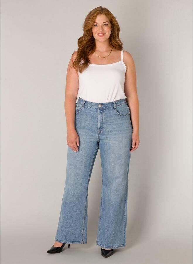 Base Level Curvy Wijde jeans in grote maten - Foto 4