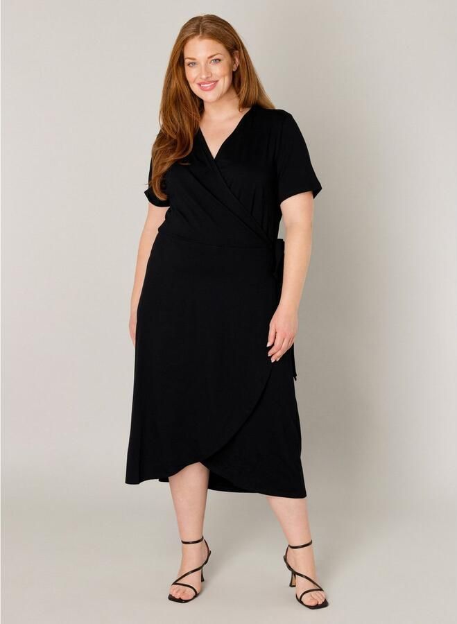 Base Level Curvy Wikkeljurk Abbie Soepelvallende viscose-mixkwaliteit - Foto 5