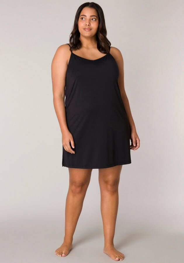 Base Level Curvy Jurk in overgooiermodel Yanira In een zachte soepele kwaliteit - Foto 3