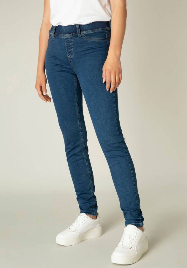 Base Level slim fit jegging Tess blauw
