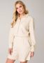 Base Level loose fit short Yarda met linnen beige - Thumbnail 2