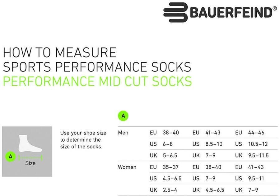 Bauerfeind Sportsokken Run Perfor ce Mid Cut Socks - Foto 2