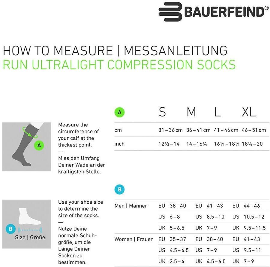 Bauerfeind Sportsokken Run Ultralight Compression Socks Women - Foto 13