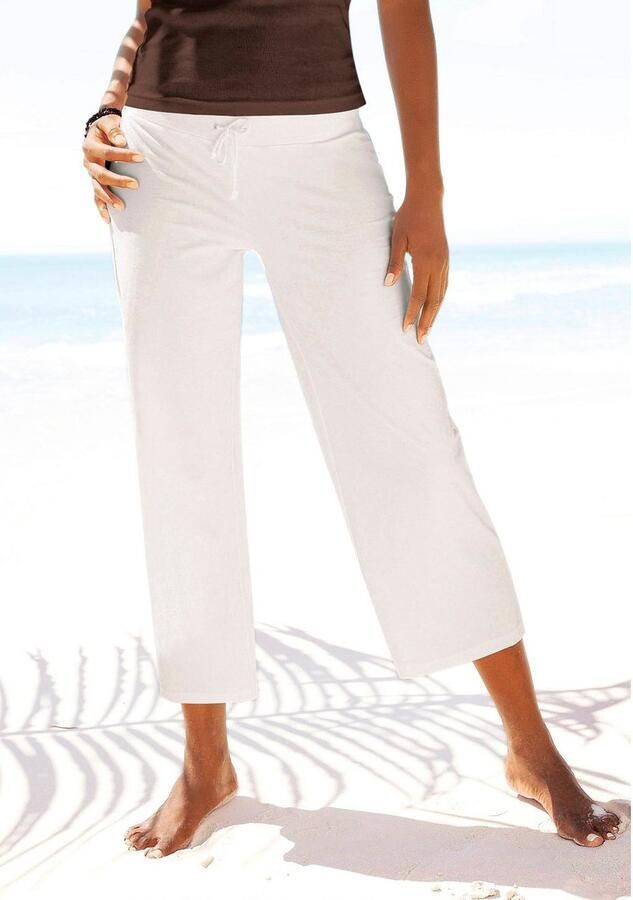 Beachtime 7 8-strandbroek van zachte jersey wide leg joggingbroek loungebroek - Foto 3
