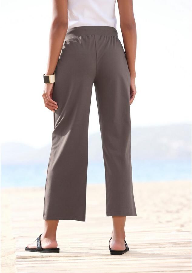 Beachtime 7 8-strandbroek van zachte jersey wide leg joggingbroek loungebroek - Foto 3