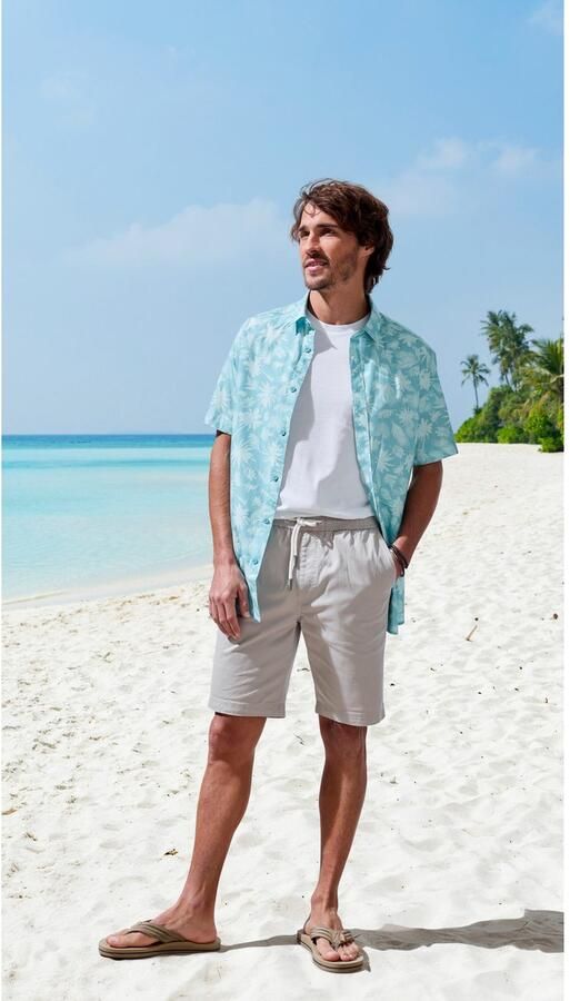 John Devin Short Bermuda korte broek van elastische geweven katoenkwaliteit - Foto 3