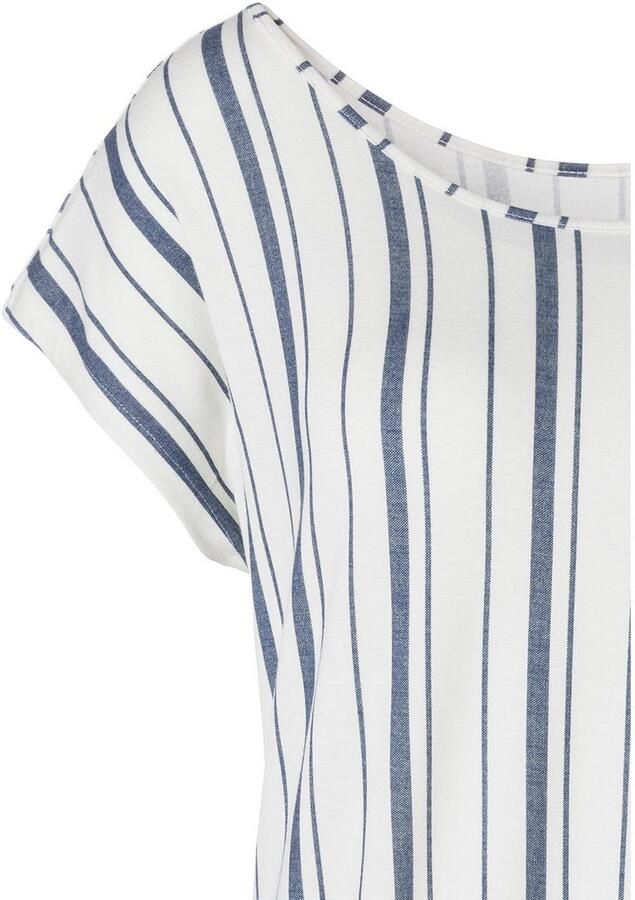 Beachtime Shirt met korte mouwen Met streepdessin van zachte viscose-stretch - Foto 2