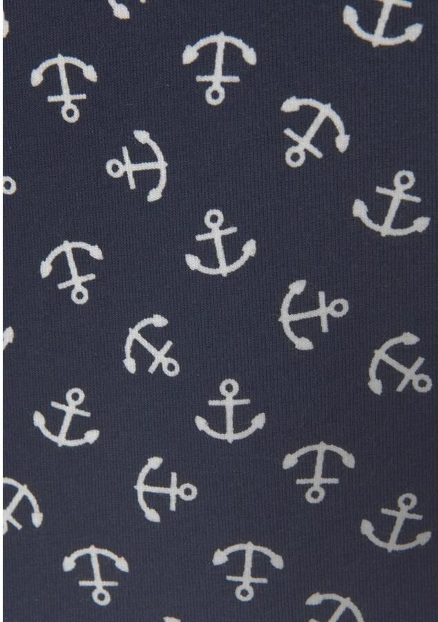 Beachtime Strandjurk met ankerprint zomerjurk van elastisch katoen - Foto 3