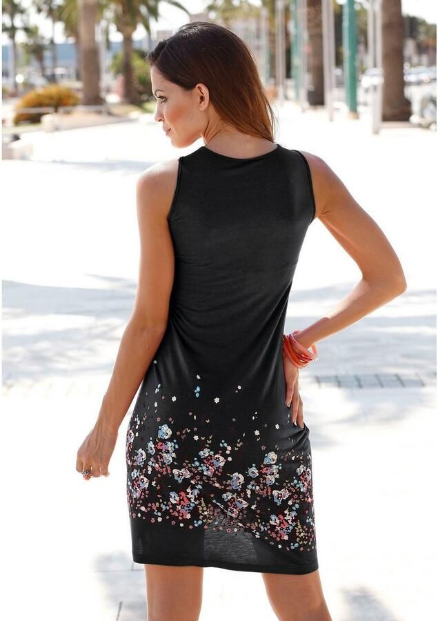 Beachtime Strandjurk met bloemenprint mini jurk zomerjurk strandjurk - Foto 5